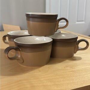 Mikasa Potters Art Ben Seibel Design PF012 Buckskin Mugs - Set of 5